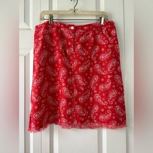 J.McLaughlin paisley skirt size 12